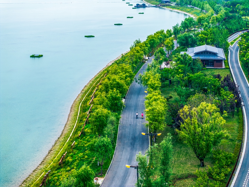 昆明池·七夕公園。西咸新區(qū)融媒體中心供圖